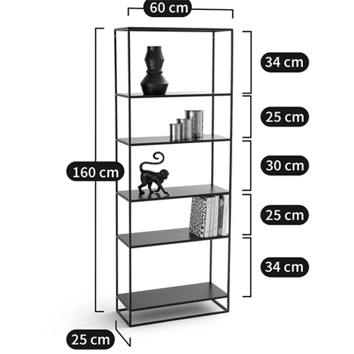 Металлический стеллаж Menzie Black Wide Metal Rack в Саратове