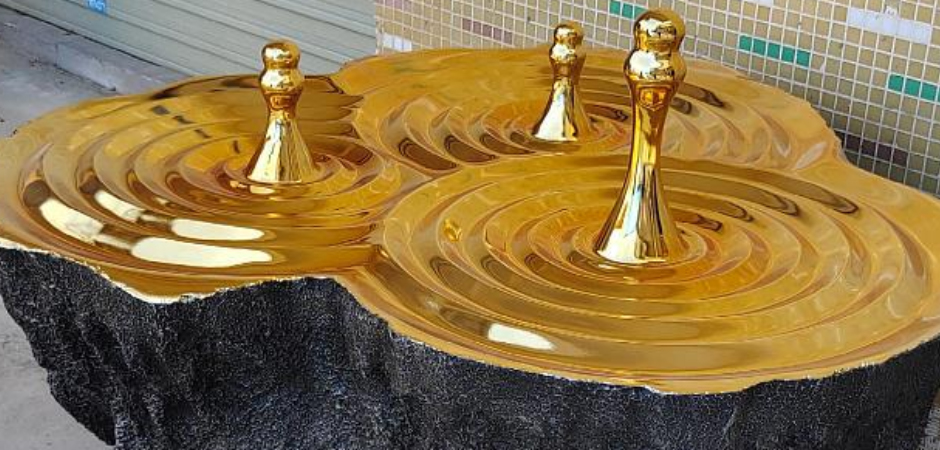 Дизайнерский Кофейный стол Golden Drops Coffee Table Дизайнерский Кофейный стол Golden Drops Coffee Table - Loft-Concept в Саратове