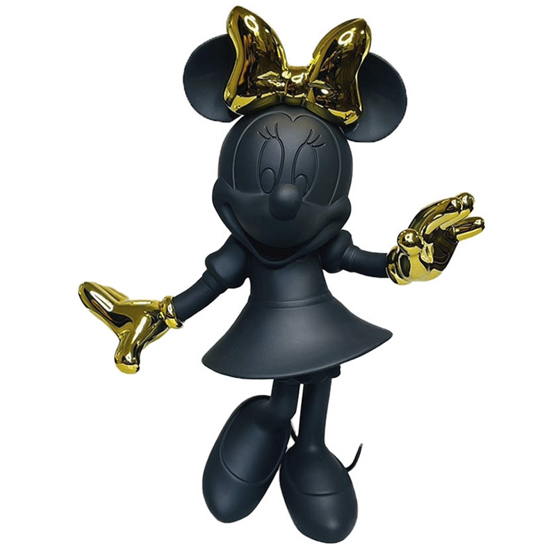 Статуэтка Минни Маус черного и золотого цвета Minnie Mouse Black&Gold Figurine Черный Золотой Статуэтка Минни Маус черного и золотого цвета Minnie Mouse Black&Gold Figurine Черный Золотой в Саратове | Loft Concept