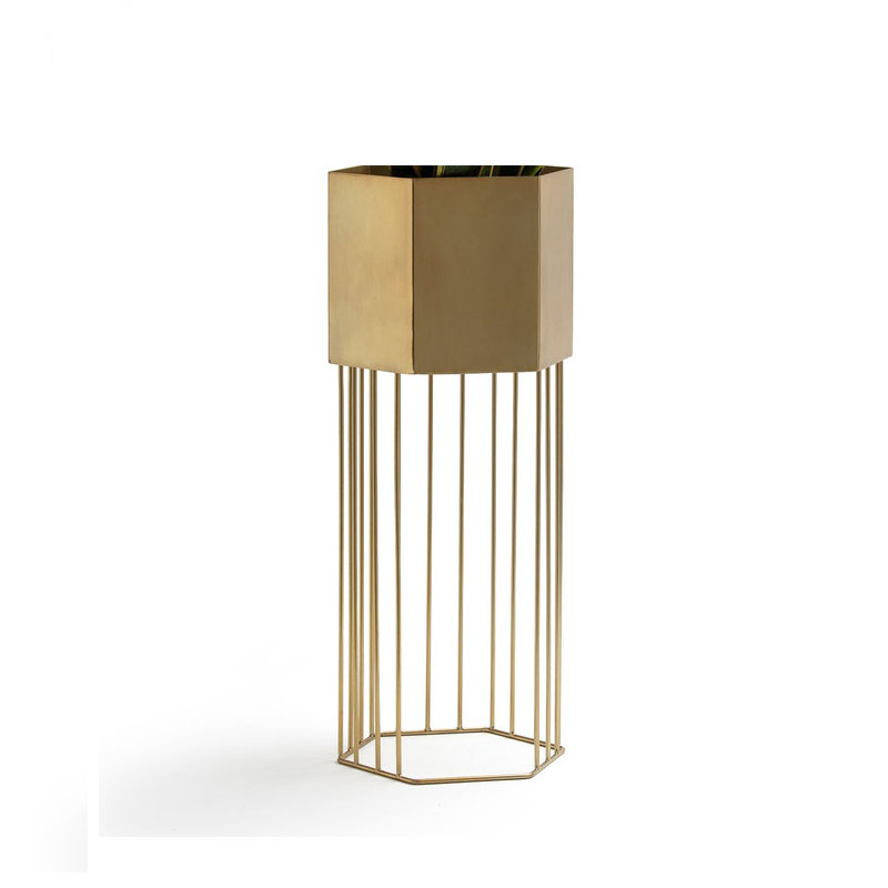 Ваза Vase On A Metal Stand Brass Латунь в Саратове | Loft Concept 