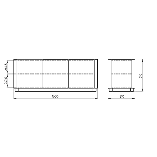 Тумба белая с 3-мя дверцами Tammi  в Саратове