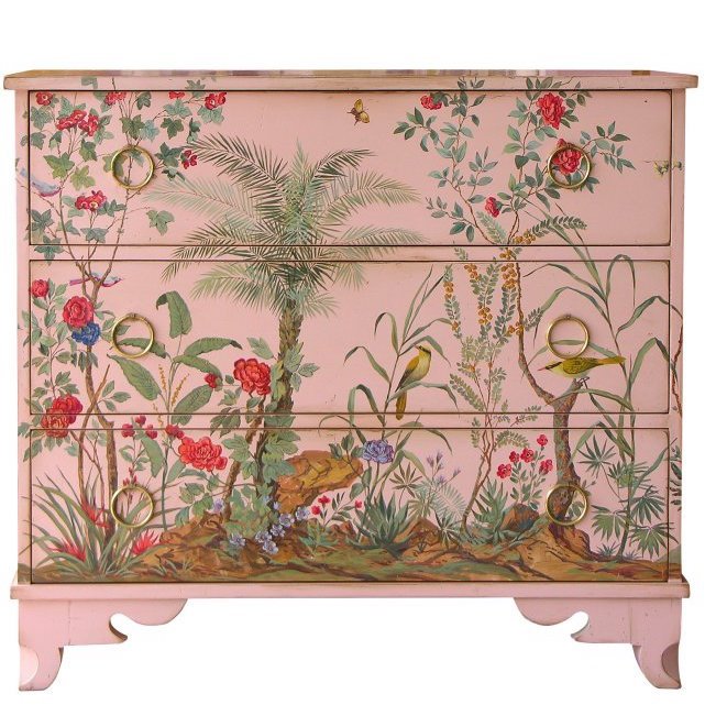 Комод 19TH CENTURY AMISH CHEST OF DRAWERS spring Бронза Розовый пастельный в Саратове | Loft Concept 