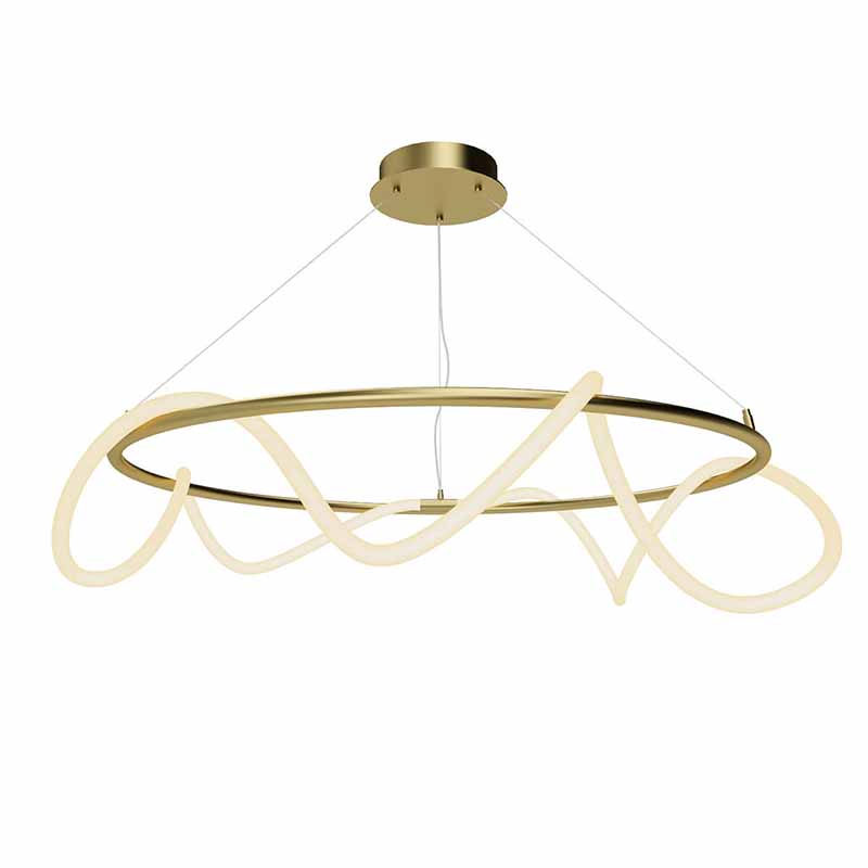 Люстра Luke Lampco Tracer Chandelier Gold 100 Белый матовое золото в Саратове | Loft Concept 