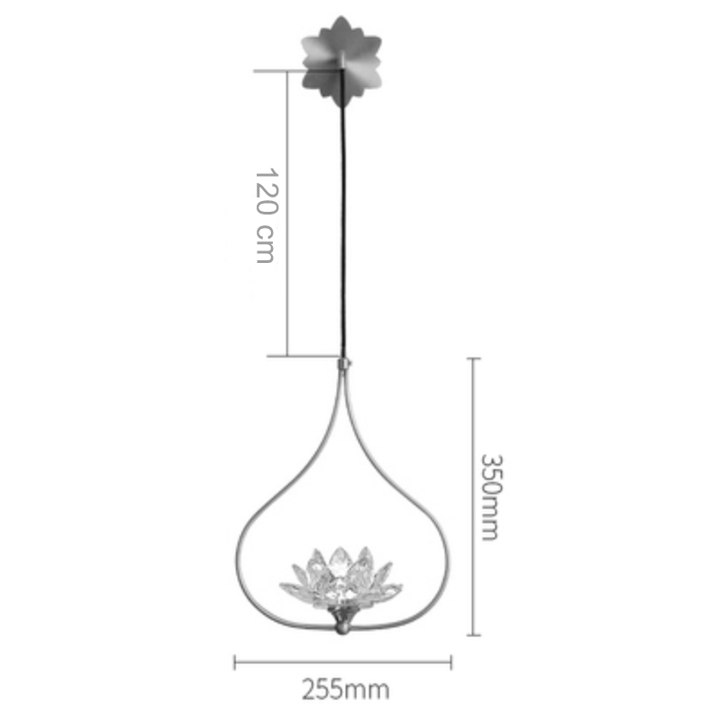 Бра Хрустальный Цветок Лотоса Lotus flower Wall Clear Glass B в Саратове