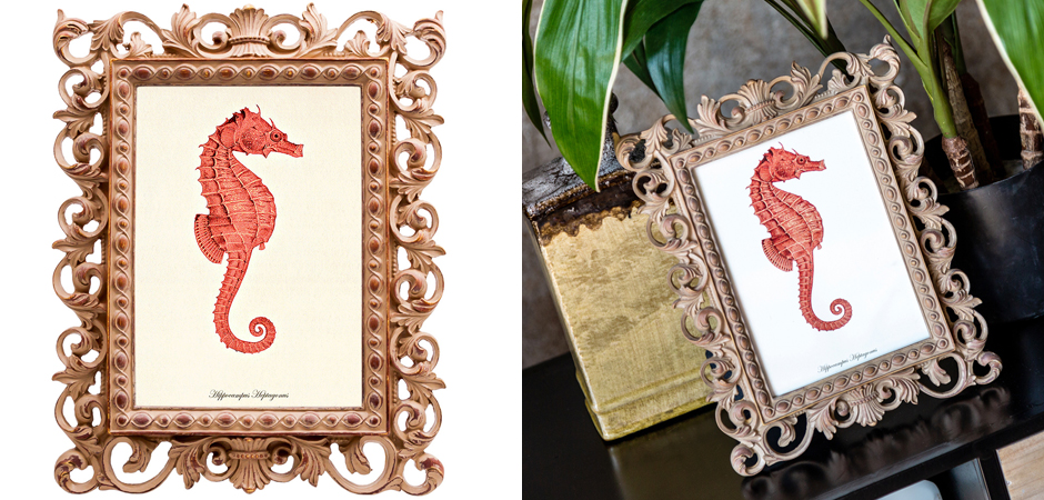 Постер Red Seahorse Poster Постер Red Seahorse Poster - Loft-Concept в Саратове