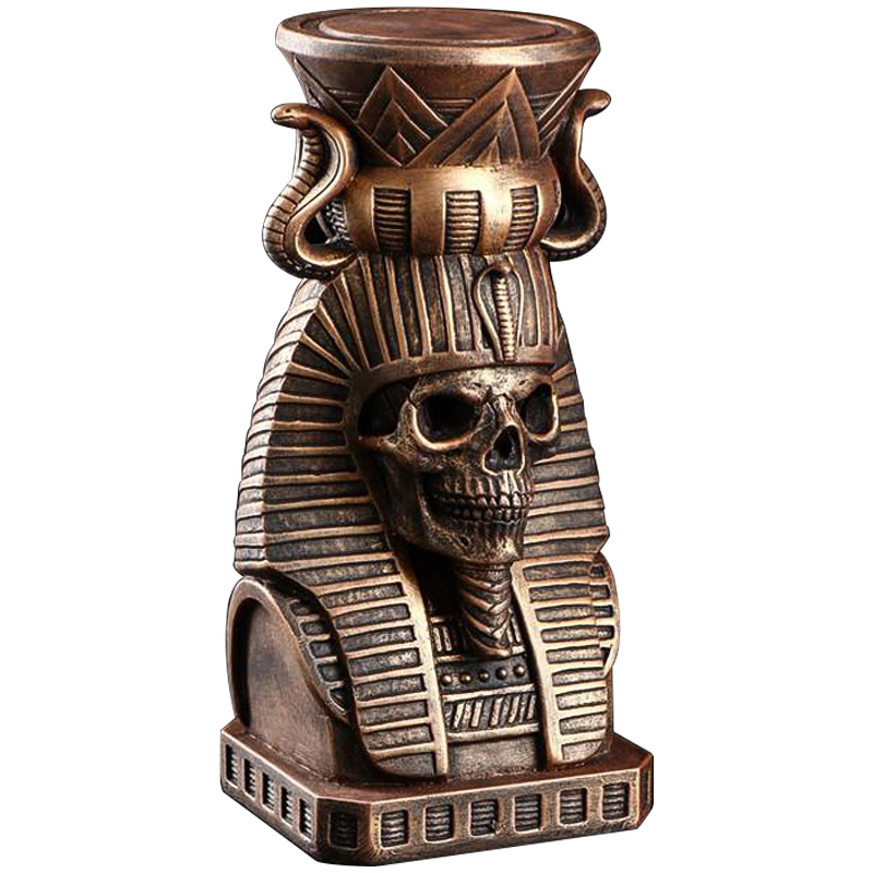 Подсвечник Pharaoh Skull Медь в Саратове | Loft Concept 