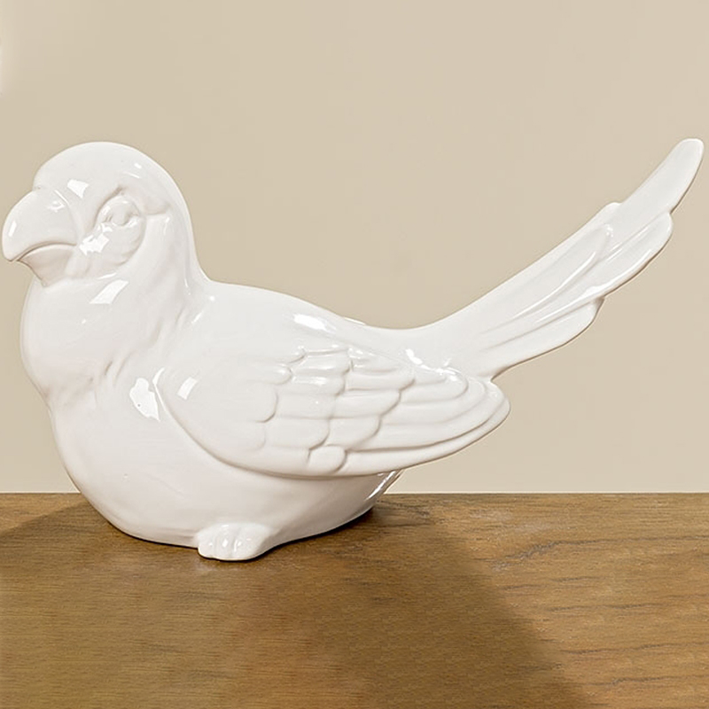 Статуэтка White Parrot Figurine Белый в Саратове | Loft Concept 