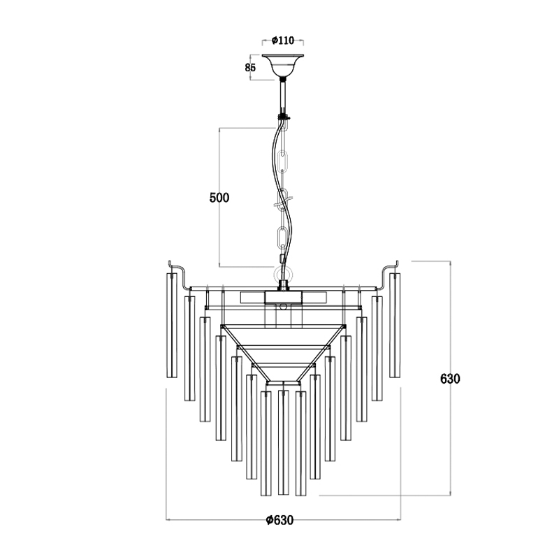 Люстра Eichholtz Chandelier Nova Chrome в Саратове