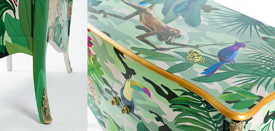 Комод L.XV DRESSER Flowers Jungle Комод L.XV DRESSER Flowers Jungle - Loft-Concept в Саратове