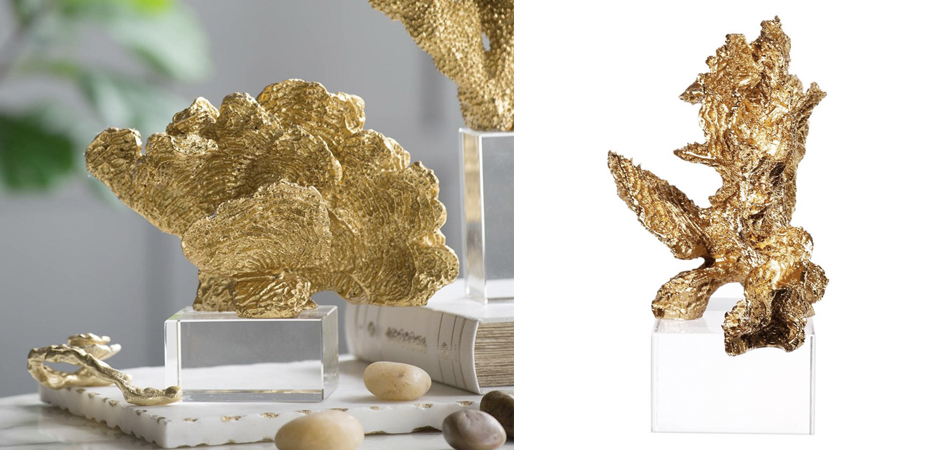 Статуэтка Gold Coral Fan Статуэтка Gold Coral Fan - Loft-Concept в Саратове