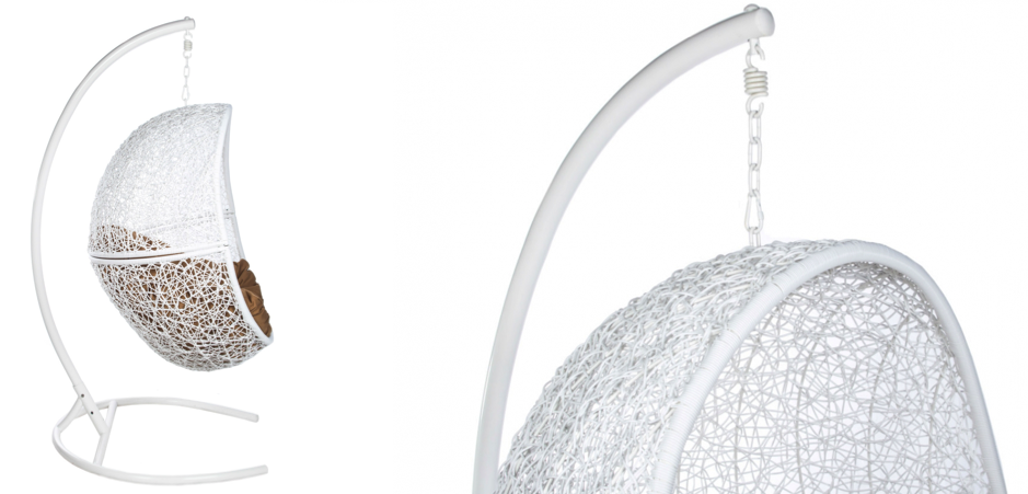 Подвесное уличное кресло Egg Cage white Подвесное уличное кресло Egg Cage white - Loft-Concept в Саратове