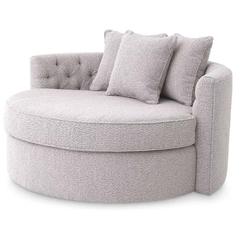 Диван Eichholtz Sofa Carlita Bouclé Grey Серый Диван Eichholtz Sofa Carlita Bouclé Grey Серый в Саратове | Loft Concept