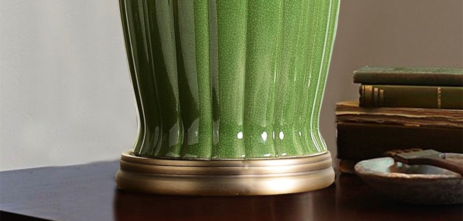 Настольная керамическая лампа Water Lily Настольная керамическая лампа Water Lily - Loft-Concept в Саратове