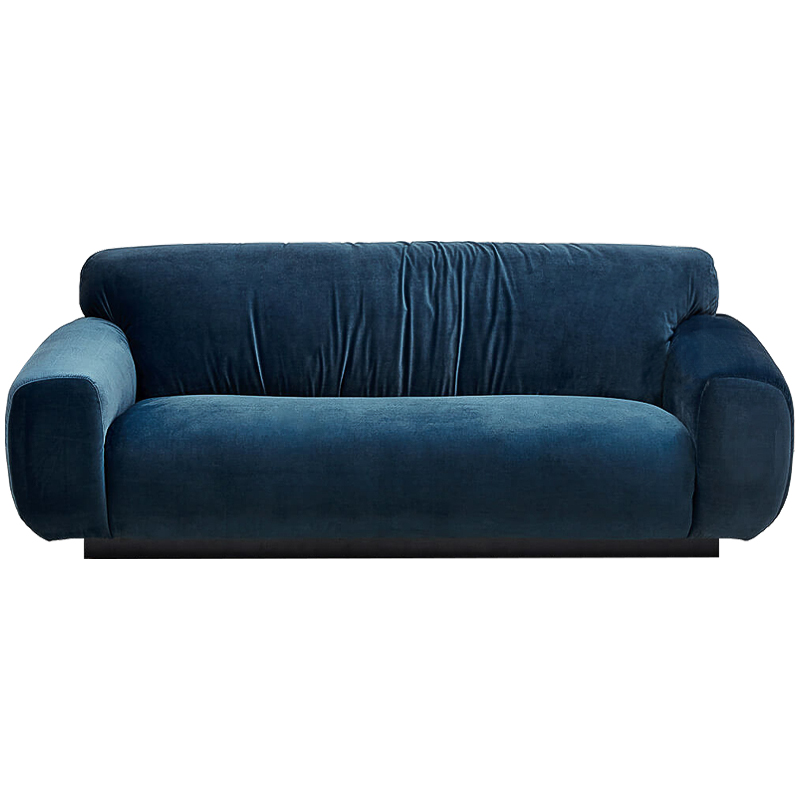 Диван Inesia Sofa blue Темно-синий Черный в Саратове | Loft Concept 