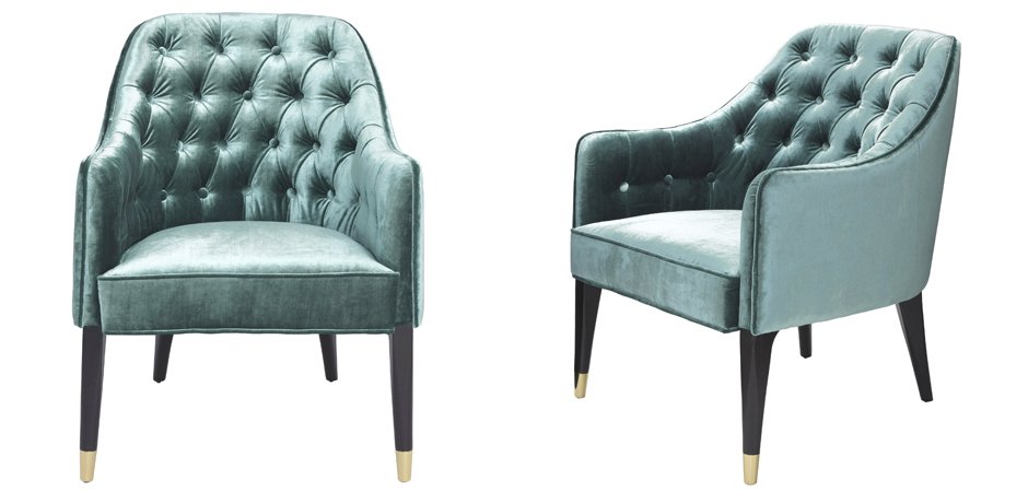 Кресло Eichholtz Chair Cyrus Turquoise Кресло Eichholtz Chair Cyrus Turquoise - Loft-Concept в Саратове