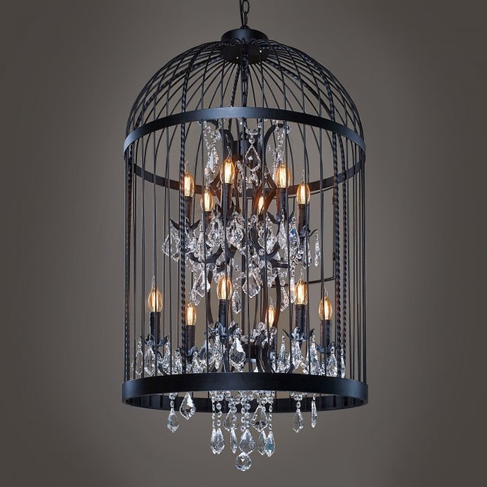 Люстра Steampunk Birdcage Chandelier 60 black Черный в Саратове | Loft Concept 