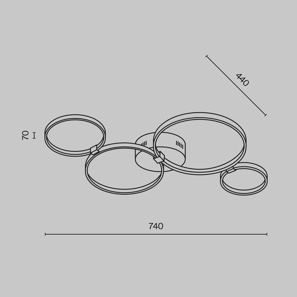 Потолочный светильник Olympia 3000-4000К 39Вт в Саратове