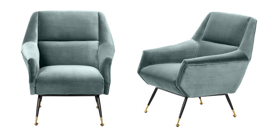 Кресло Eichholtz Chair Exile Turquoise Кресло Eichholtz Chair Exile Turquoise - Loft-Concept в Саратове