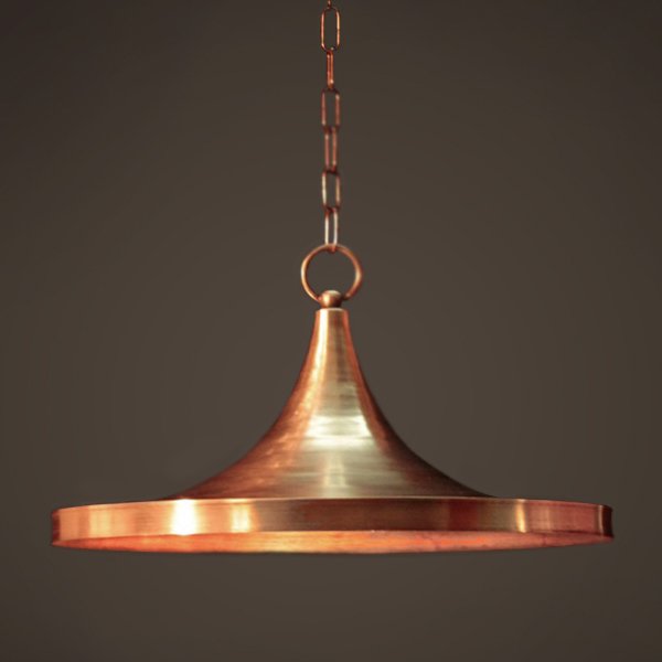 Подвесной светильник Copper Pendant Lamp Beat Light Wide Белый Медь Латунь в Саратове | Loft Concept 