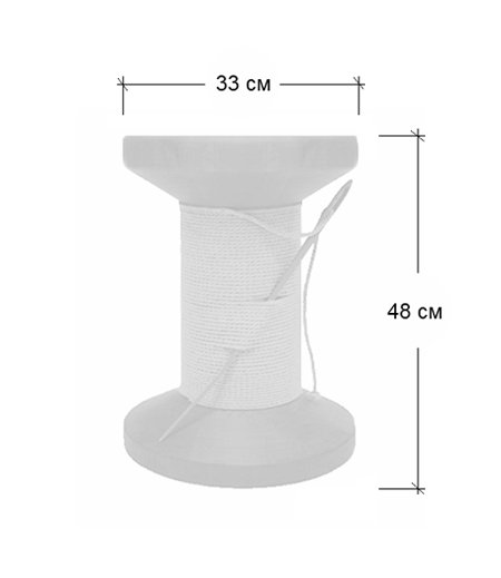Дизайнерский табурет Thread Reel Wooden Stool в Саратове