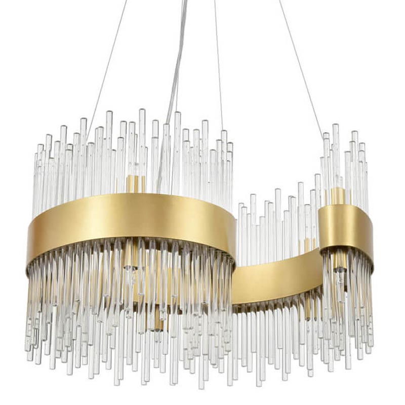 Люстра Nembus Chandelier 50 gold Прозрачный (Transparent) Золотой в Саратове | Loft Concept 