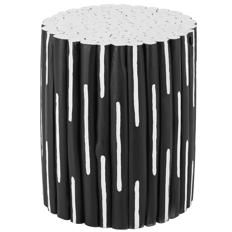 Приставной стол Table Licorice Sticks Black White Черно-белый в Саратове | Loft Concept 