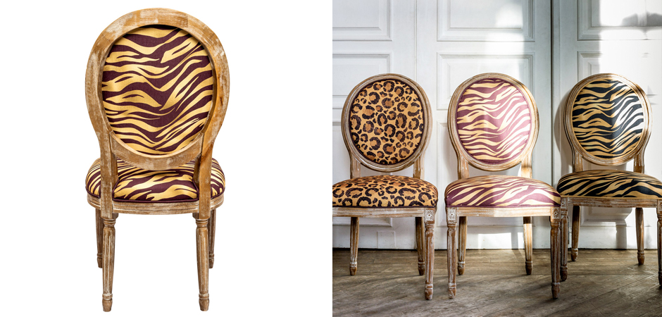 Стул с принтом Зебра Wild animals Red Стул с принтом Зебра Wild animals Red - Loft-Concept в Саратове