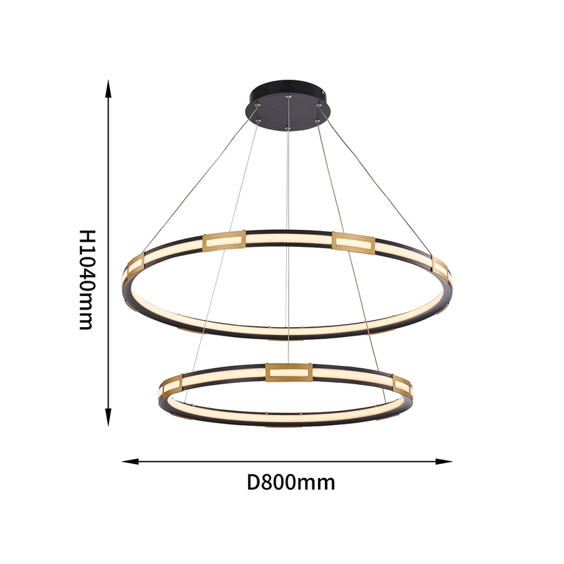 Двойная кольцевая светодиодная люстра Range в Саратове