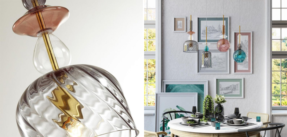 Подвесной Geometry Glass Коричневый Подвесной Geometry Glass Коричневый - Loft-Concept в Саратове