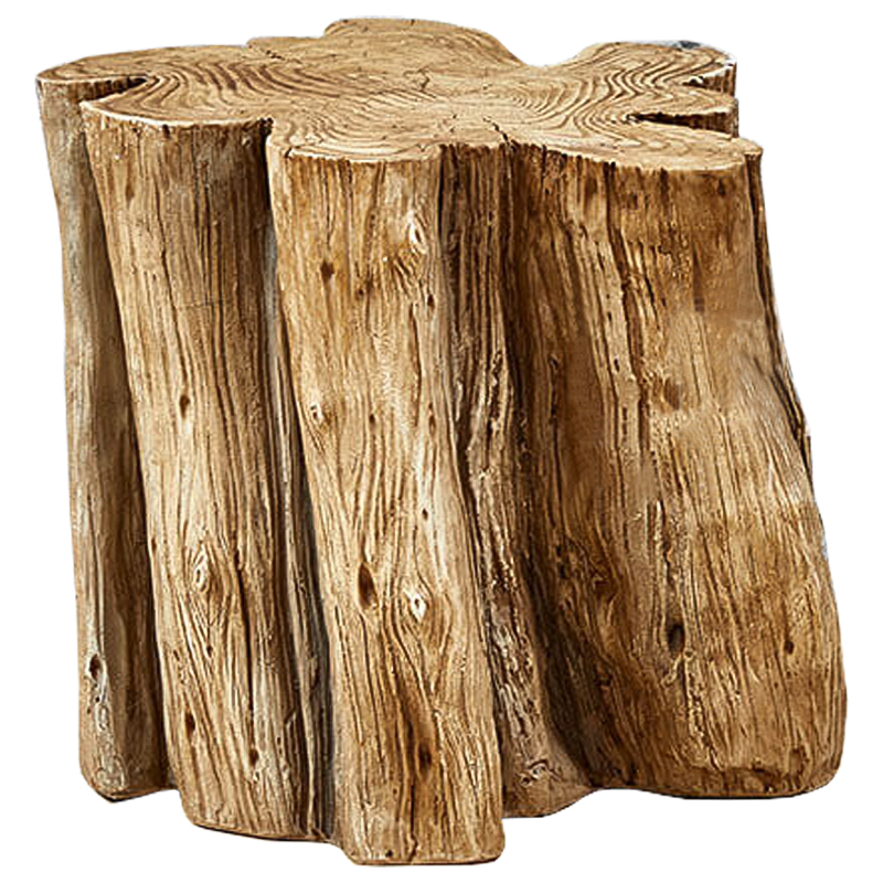 Приставной стол Wavy Stump Side Table Коричневый в Саратове | Loft Concept 