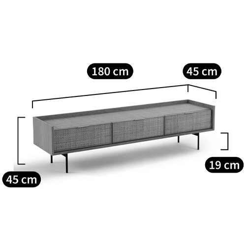 ТВ-тумба с плетеным декором Buckley Wicker TV Stand в Саратове