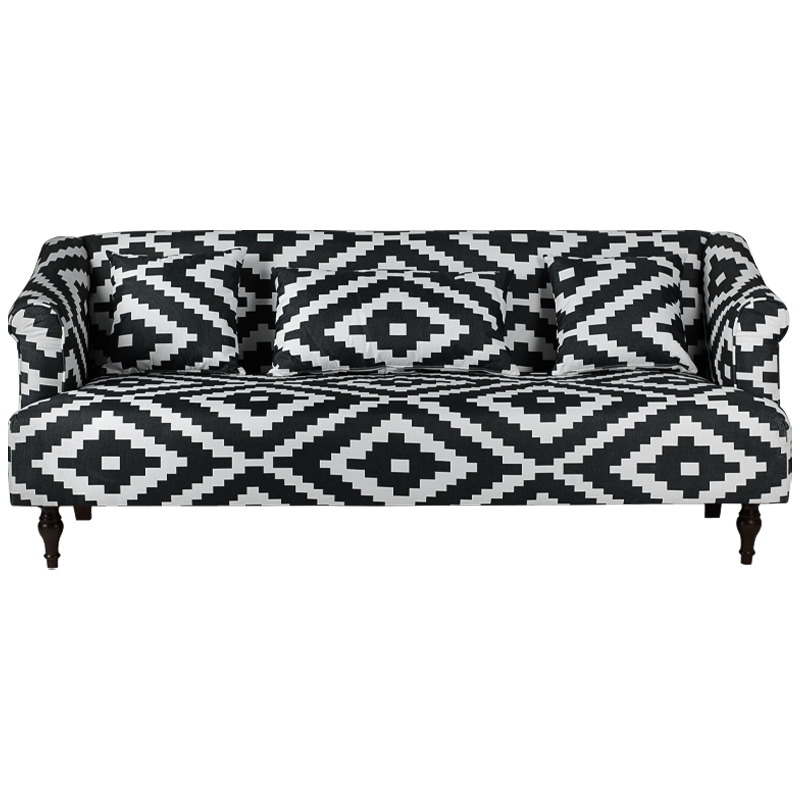 Диван KELIM Ornament black and white sofa Черно-белый в Саратове | Loft Concept 