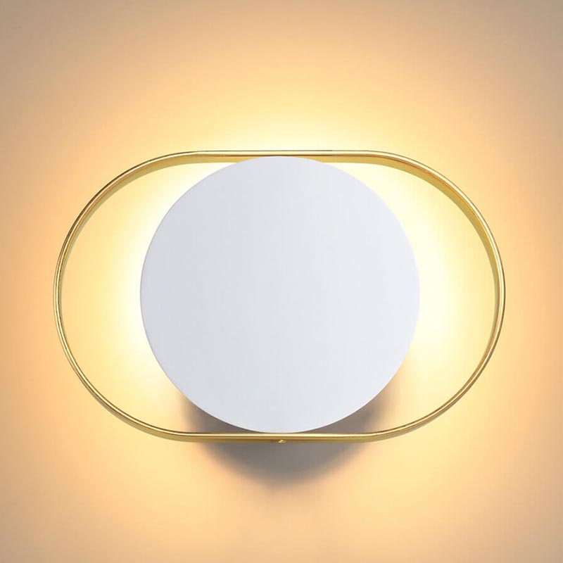 Бра Globo Ocular Sconce Oval White Золотой Белый в Саратове | Loft Concept 