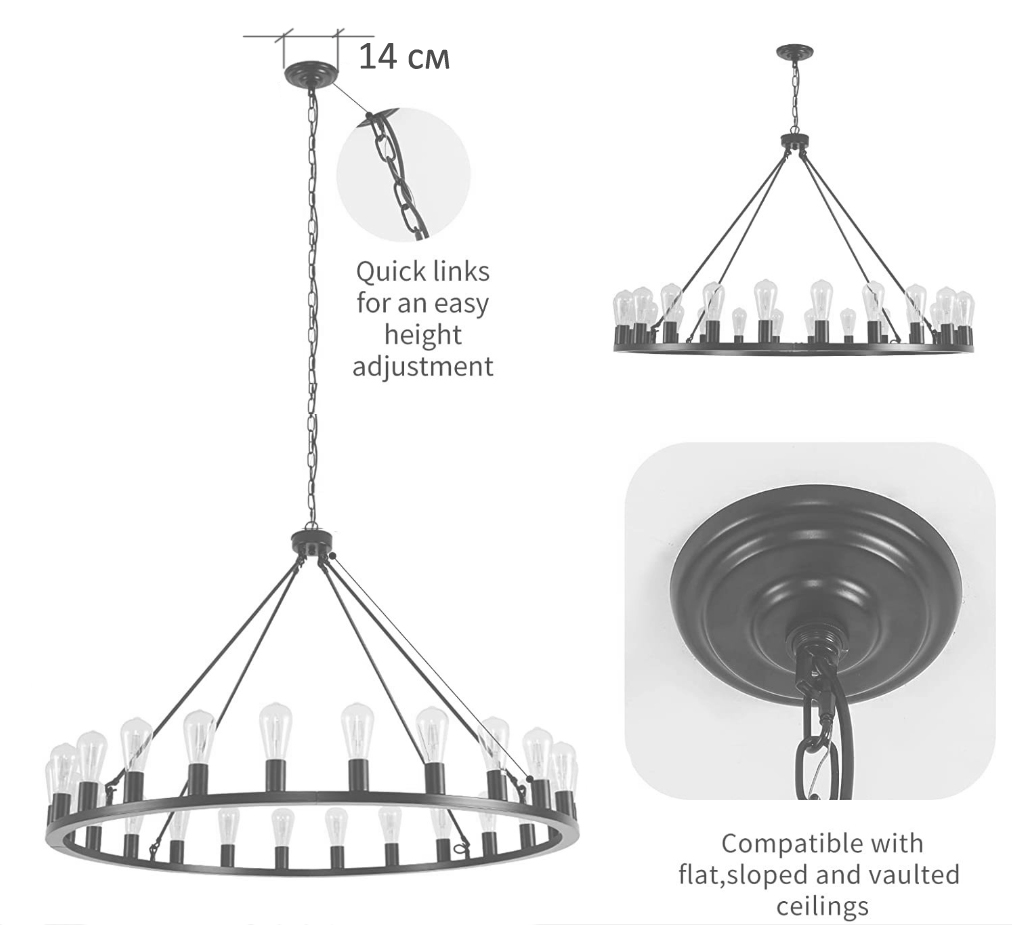 Люстра Camino Round Chandelier 18 Restoration Hardware  в Саратове