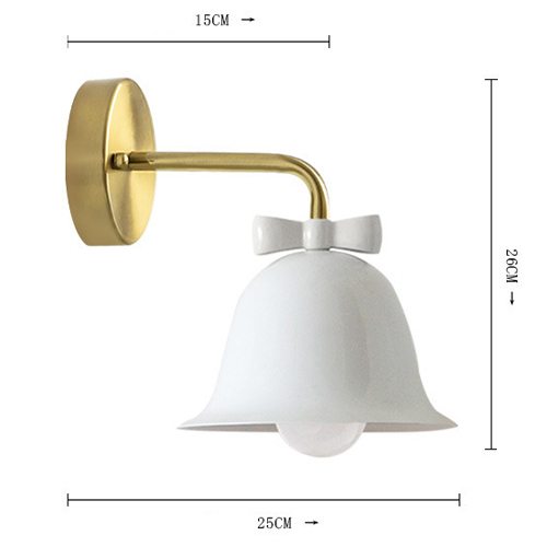 Бра Колокольчик Bell with Bow White Wall Lamp Белый в Саратове