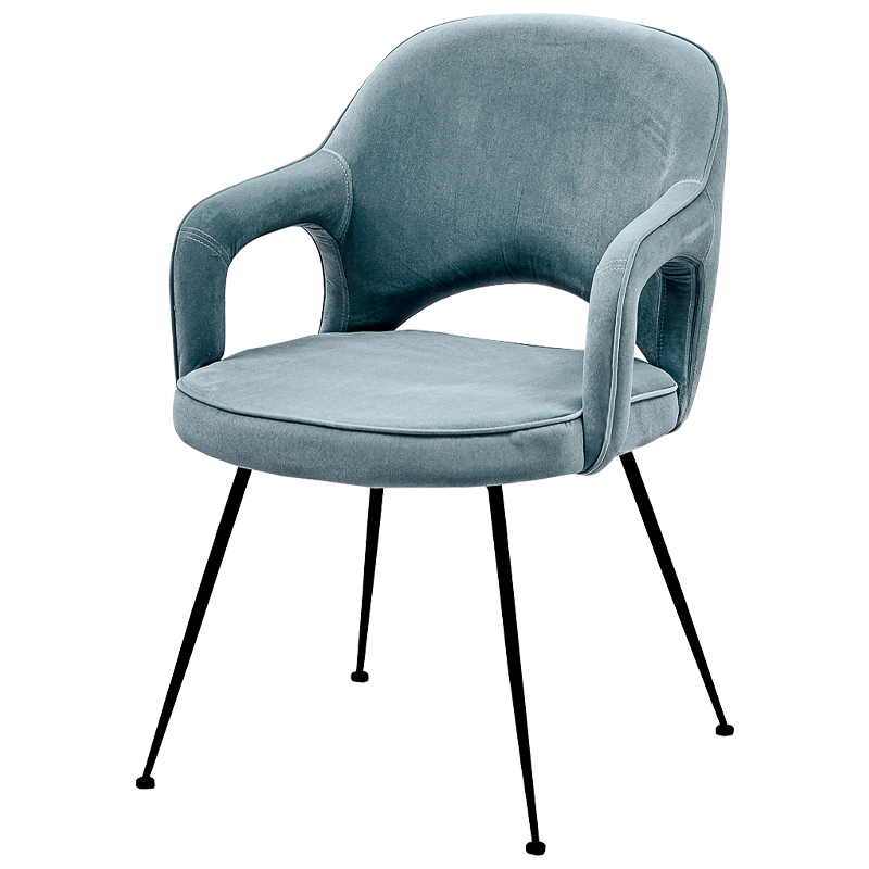 Стул Taube Stool Pastel Blue Голубой пастельный Черный в Саратове | Loft Concept 