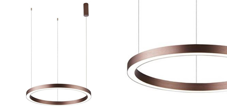Подвесной светильник Ribbon Ring цвет Корица Подвесной светильник Ribbon Ring цвет Корица - Loft-Concept в Саратове