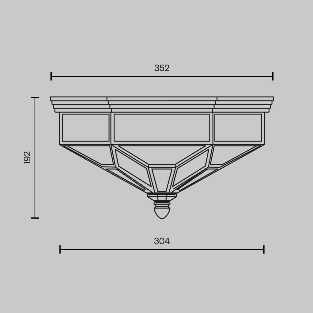 Потолочный светильник Zeil E27X3 в Саратове