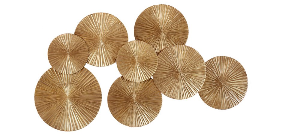 Арт-объект Apollo Gold Wall Plaque Disc Арт-объект Apollo Gold Wall Plaque Disc - Loft-Concept в Саратове