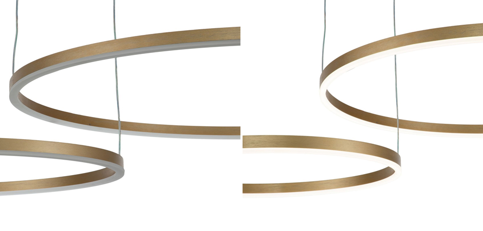 Подвесной светильник Neo Circles Double Gold Подвесной светильник Neo Circles Double Gold - Loft-Concept в Саратове