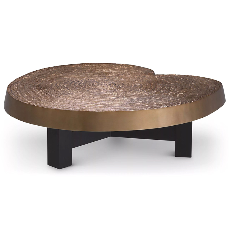 Кофейный стол Eichholtz Coffee Table Anabelle Черный Золотой в Саратове | Loft Concept 