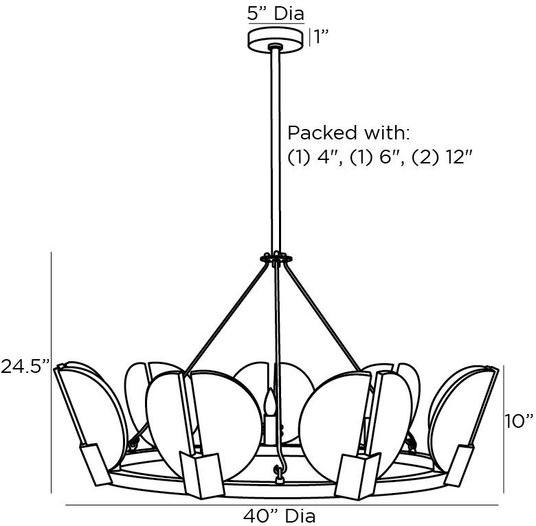 Люстра Arteriors SIERRA CHANDELIER GOLD в Саратове