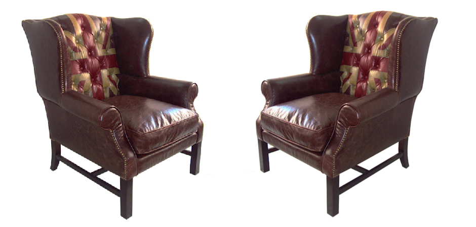 Кресло Leather Аrmchair Union Jack Кресло Leather Аrmchair Union Jack - Loft-Concept в Саратове