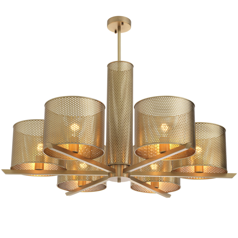 Люстра Eichholtz Chandelier Morrison Brass Латунь в Саратове | Loft Concept 