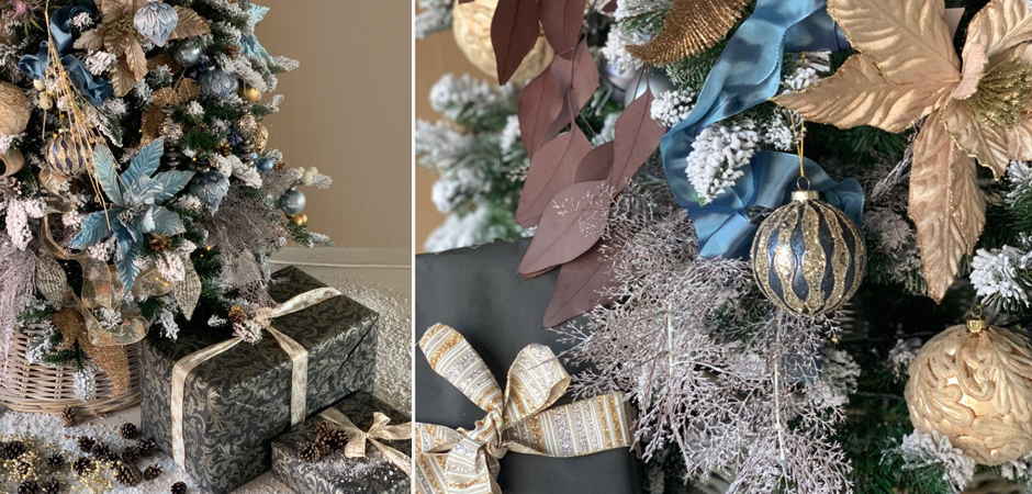 Дизайнерская Ель Голубой и Бежевый Декор Blue and Beige Decor Дизайнерская Ель Голубой и Бежевый Декор Blue and Beige Decor - Loft-Concept в Саратове