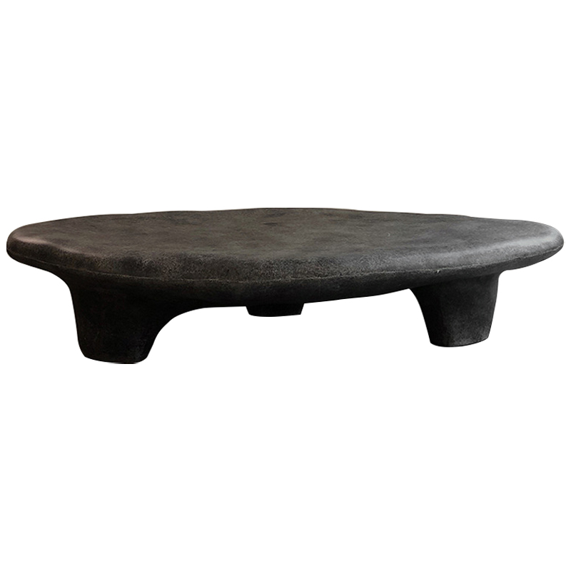 Кофейный стол Stone Coffee Table Black Черный Кофейный стол Stone Coffee Table Black Черный в Саратове | Loft Concept
