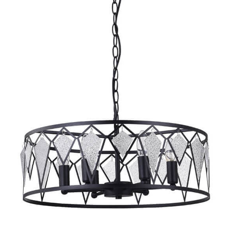 Люстра Glass Lozenges D51 Черный Люстра Glass Lozenges D51 Черный в Саратове | Loft Concept