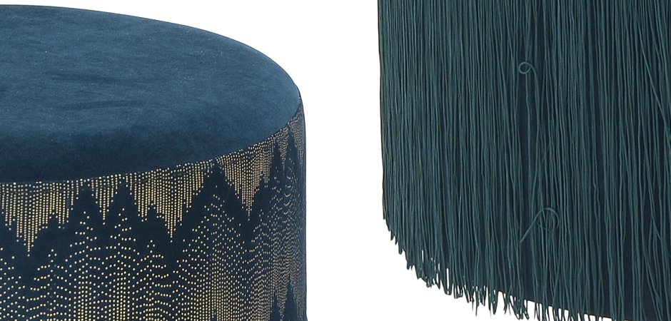 Пуф Fringe Blue Пуф Fringe Blue - Loft-Concept в Саратове