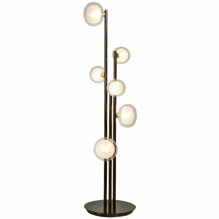 Торшер NABILA Floor Lamp Черный Глянцевое золото Торшер NABILA Floor Lamp Черный Глянцевое золото в Саратове | Loft Concept