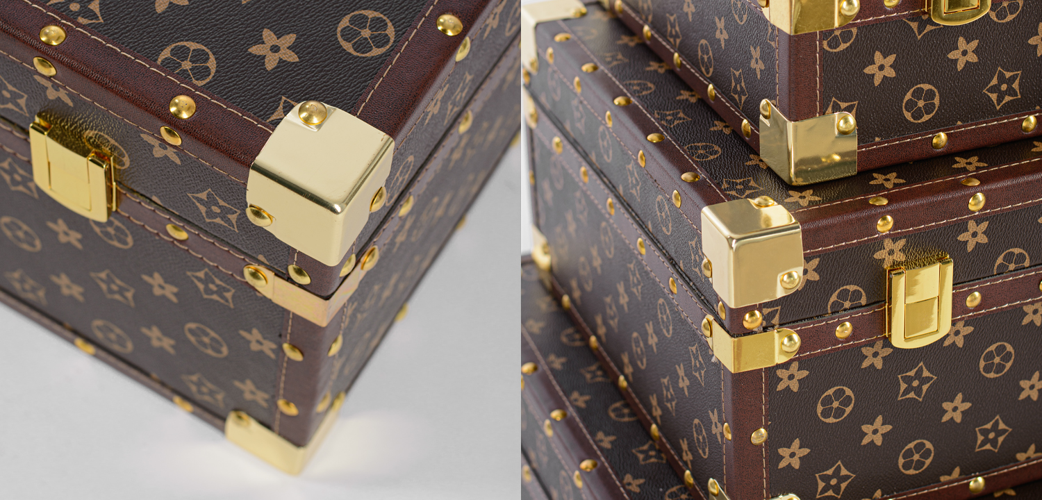 Ретро-чемоданы набор из 3-х штук - фото